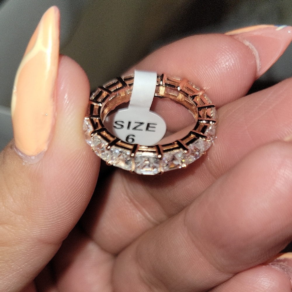 Ornate Gold and Silver Double Halo Ring